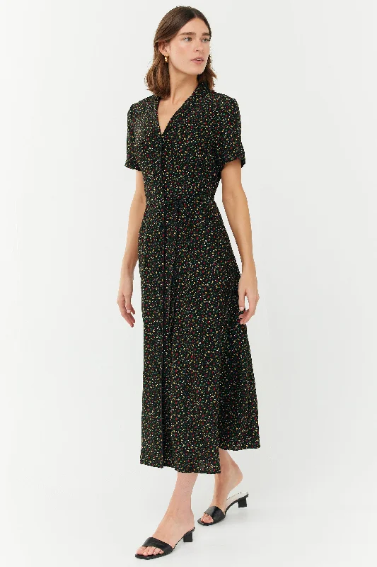 Markdowns Silk Long Maria Dress