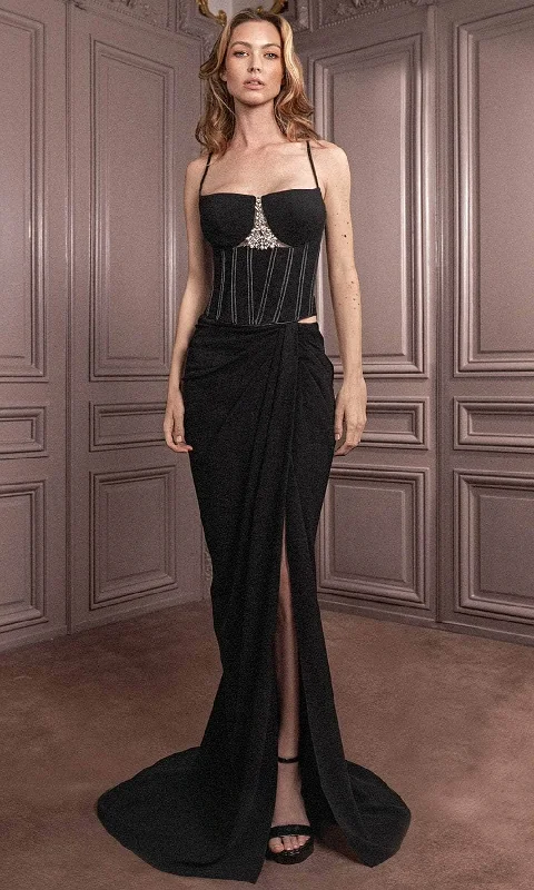 Exclusive Access Gatti Nolli Couture GA-7005 - Corset Bodice Evening Dress