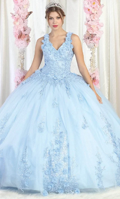 Warehouse Sale May Queen LK195 - Floral Quinceanera Ballgown