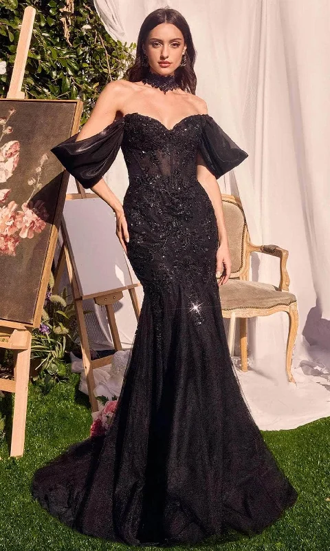 Customer Appreciation Sale Andrea and Leo A1354 - Draped Sleeve Evening Gown