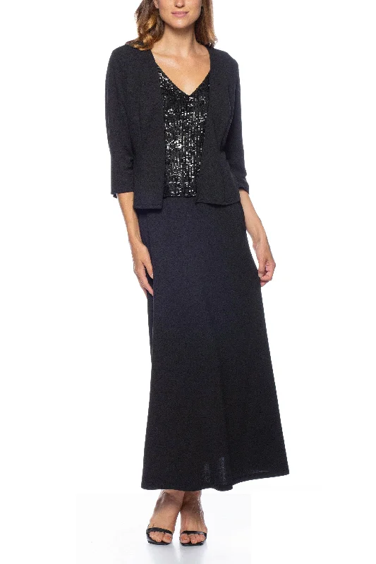 Daily Deals Marina 267988 - Sequin Bodice Dress with Jacket