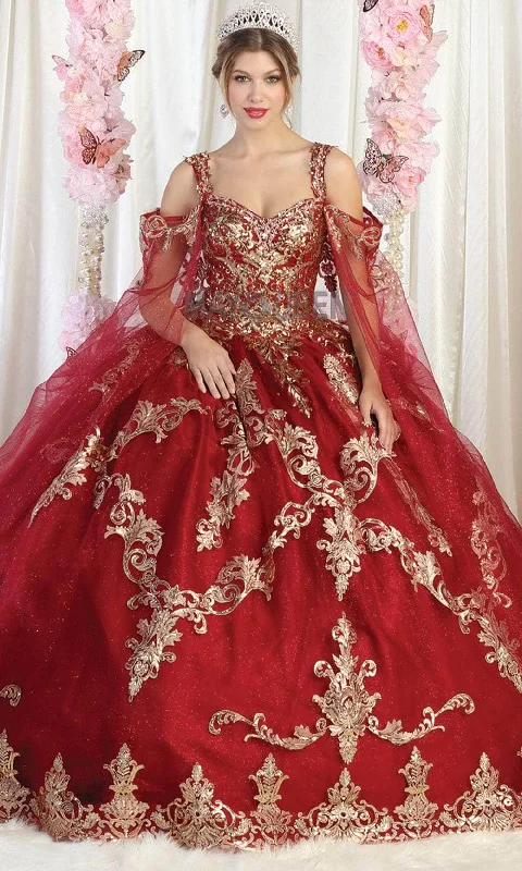 Exclusive Savings May Queen LK210 - Cold Shoulder Embellished Quinceanera Dress