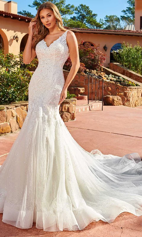 Daily Specials Rachel Allan M819 - Lace Trumpet Bridal Gown
