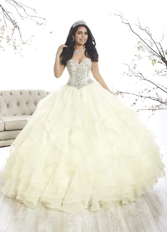Closeout Sale Quinceanera Collection - 26870 Crystal Sweetheart Corset Ballgown