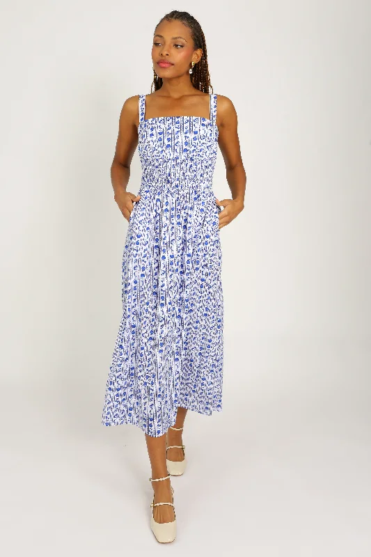 Midnight Sale Long Smocked Laura Dress