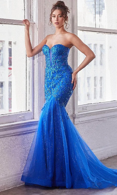 Deal Dash Ladivine CB139 - Glittery Sequin Evening Dress