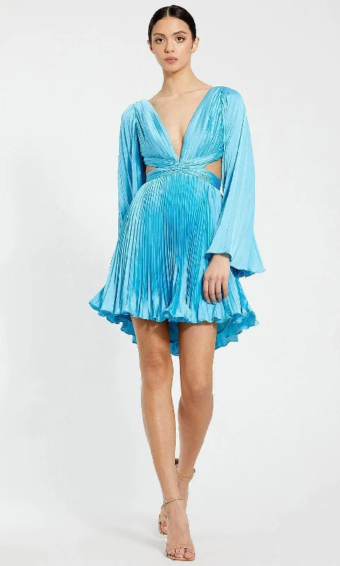 Exclusive Offers Ieena Duggal 27379 - Plunging V-Neck Pleated Cocktail Dress