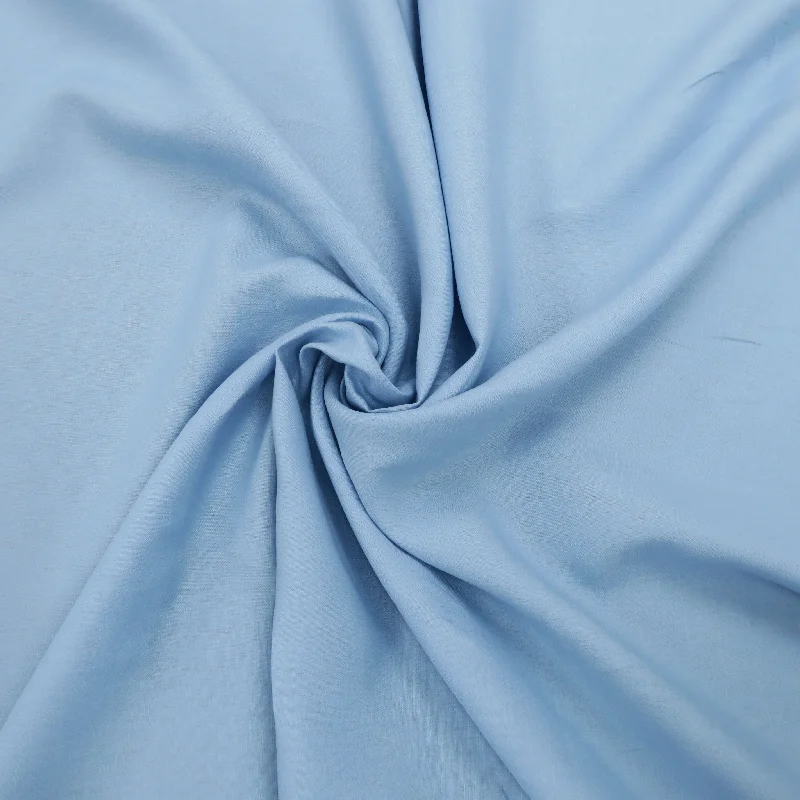 Super Bargain Cool Blue Italino Solid Italian Linen Fabric Textile