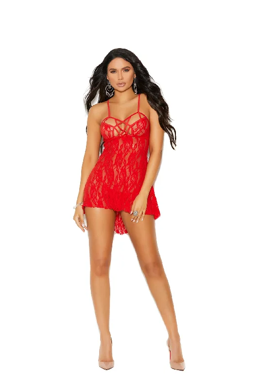 Can't Miss Elegant Moments 12037 – 12037Q Lace babydoll and matching g-string.