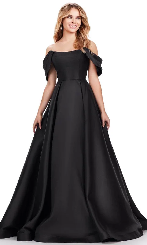 Early Access Ashley Lauren 11544 - Draped Sleeve Prom Dress