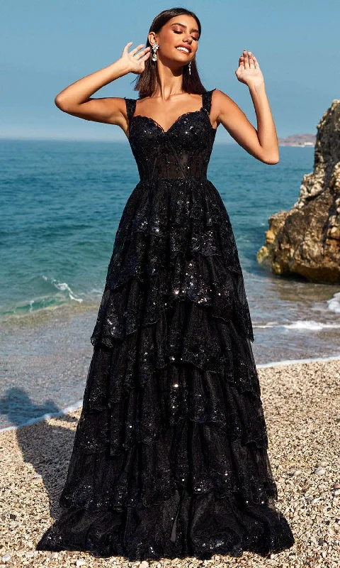 Buy More, Save More Blush by Alexia Designs 12177 - Scalloped Tiered Skirt Prom Dress Buy More, Save More Blush by Alexia Designs 12177 - Scalloped Tiered Skirt Prom Dress