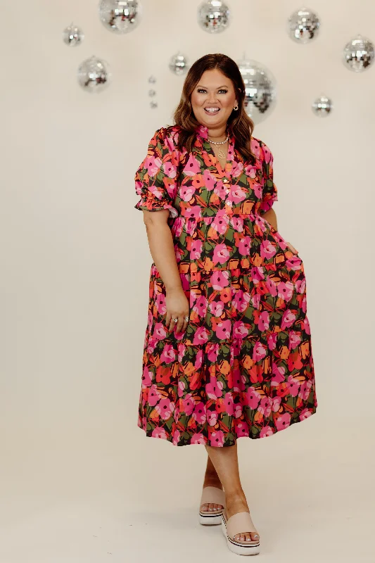 Don't Miss Michelle McDowell Make Me Blush Evie Dress in Olive