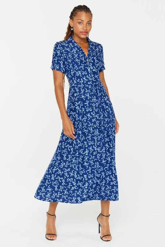 Early Bird Discount Silk Long Maria Dress