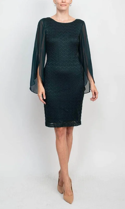 Today's Special Connected Apparel TFK67934M1 - Laced Split Sleeve Formal Dress