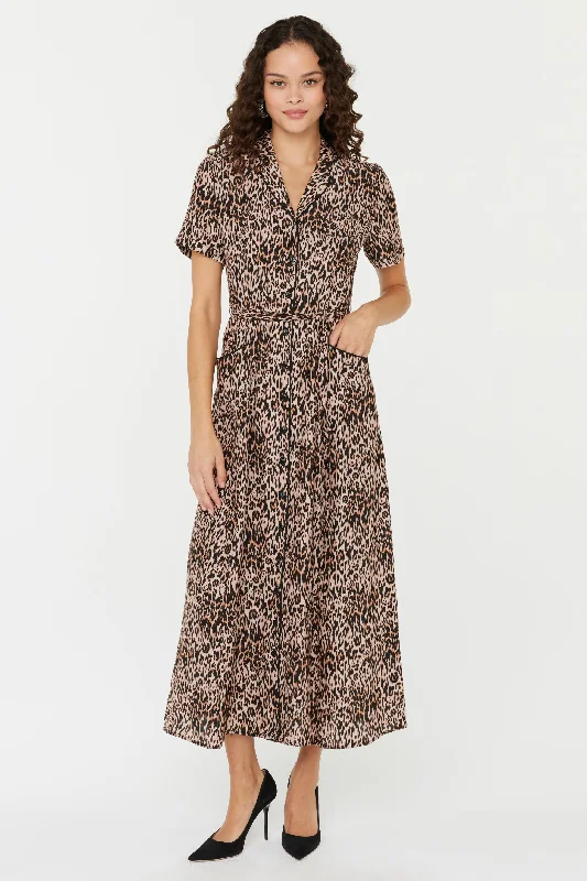 Online Exclusive Silk Long Maria Dress