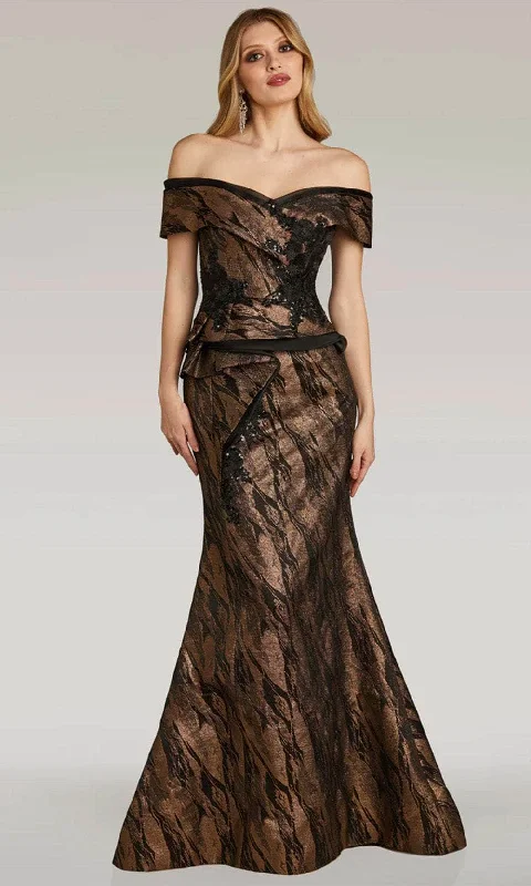 Seasonal Clearance Gia Franco 12267 - Peplum Trumpet Evening Gown