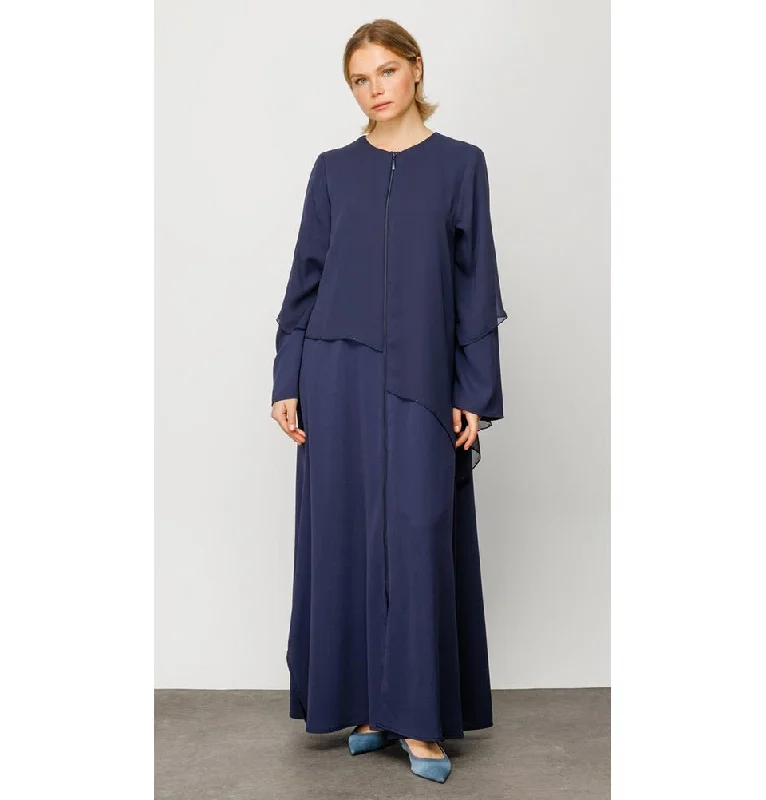 Shop and Save Modern Muslim Women’s Angel Abaya - 241550 Navy Blue