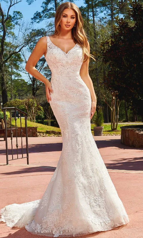 Can't Be Beat Rachel Allan M822 - Scoop Back Lace Bridal Gown