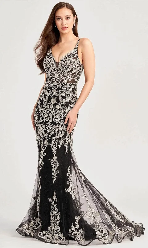 Final Markdown Ellie Wilde EW35071 - Fitted Trumpet Evening Dress
