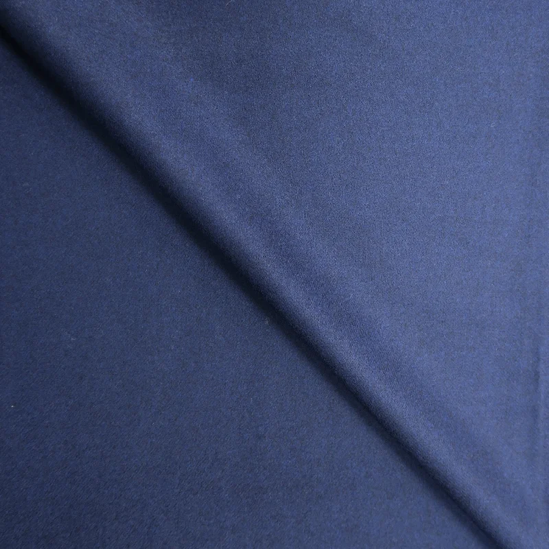 The Best Prices 3.50 YDS Congress Blue Solid Wool and Cashmere Loro Piana Fabric