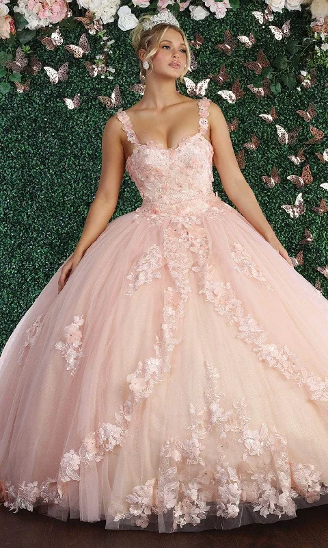 Bargain Prices May Queen LK159 - Floral Appliqued Sweetheart Ballgown