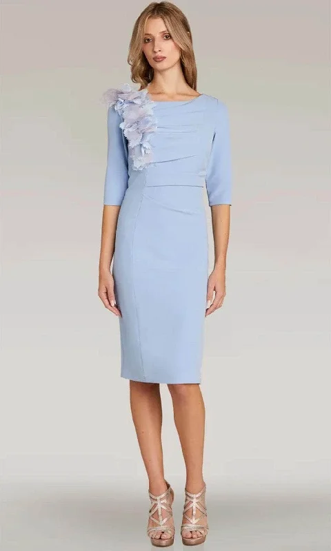 Year-End Clearance Gia Franco 12318 - Floral Applique Sheath Dress