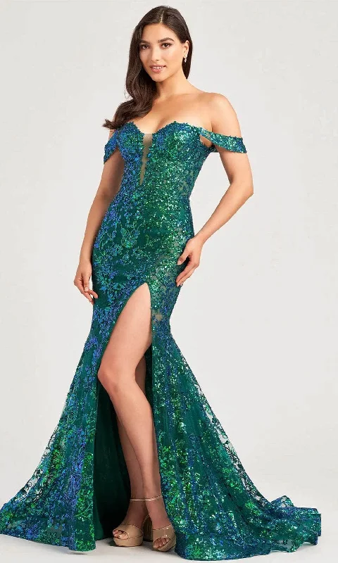 Bargain Blast Ellie Wilde EW35014 - Off-Shoulder Sequins Evening Dress