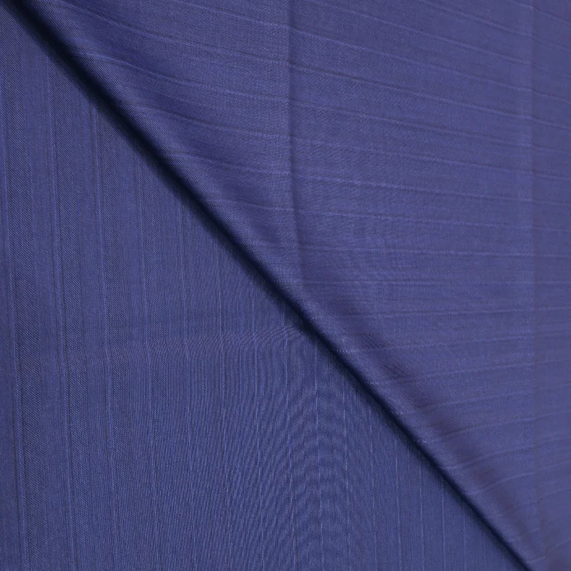 Mega Deal 4 YDS Fun Blue Chalkstripe Wool Super 130's Loro Piana Fabric