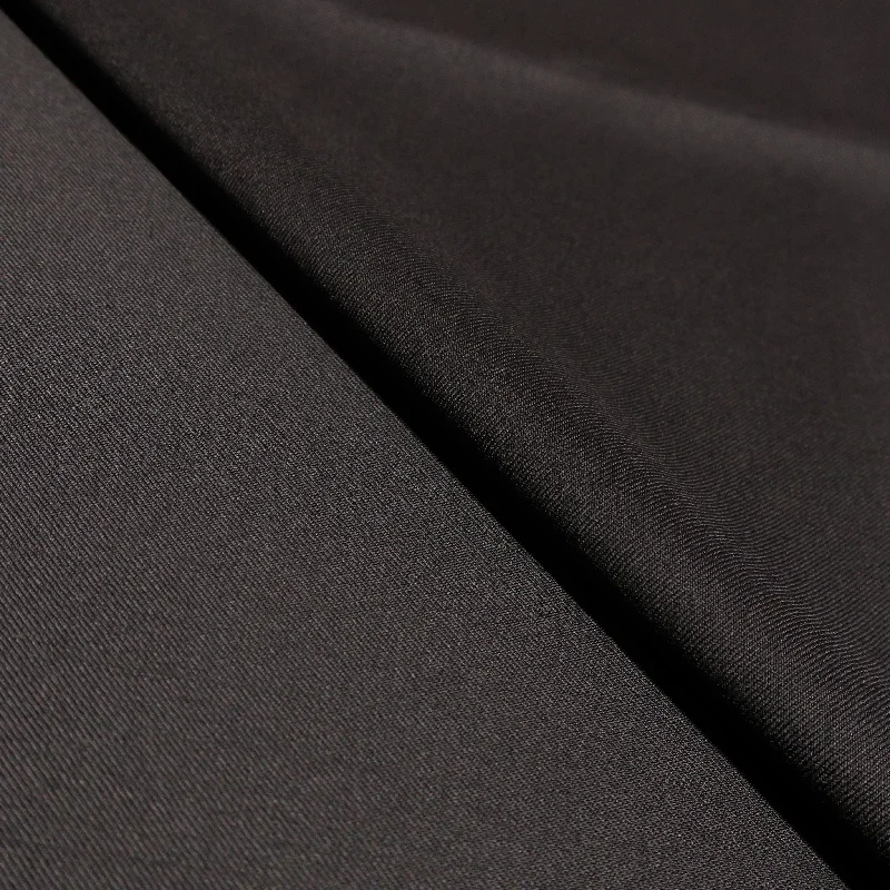 Crazy Deals 3 YDS Black Plain 100% Wool Loro Piana Fabric