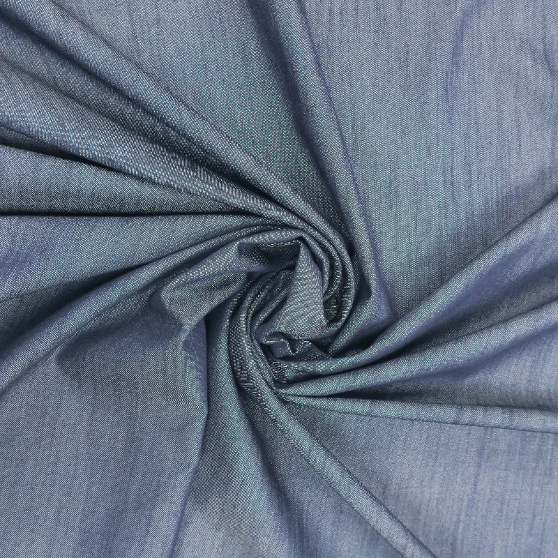 Massive Deals Medium Blue 100% Fine Italian Cotton Denim Fabric