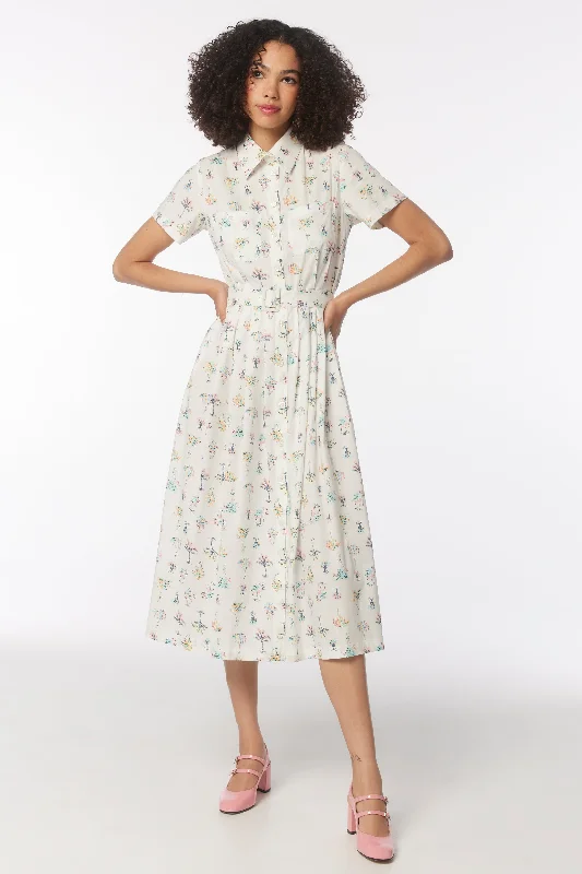 Season Finale Sale Kristin Cotton Button Down Dress