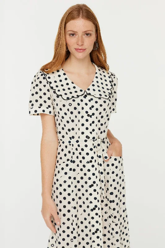 Clearance Sale Marina Button Down Dress w. Collar