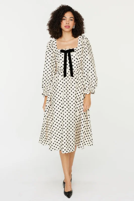 Big Savings Georgia Dress w. Bow