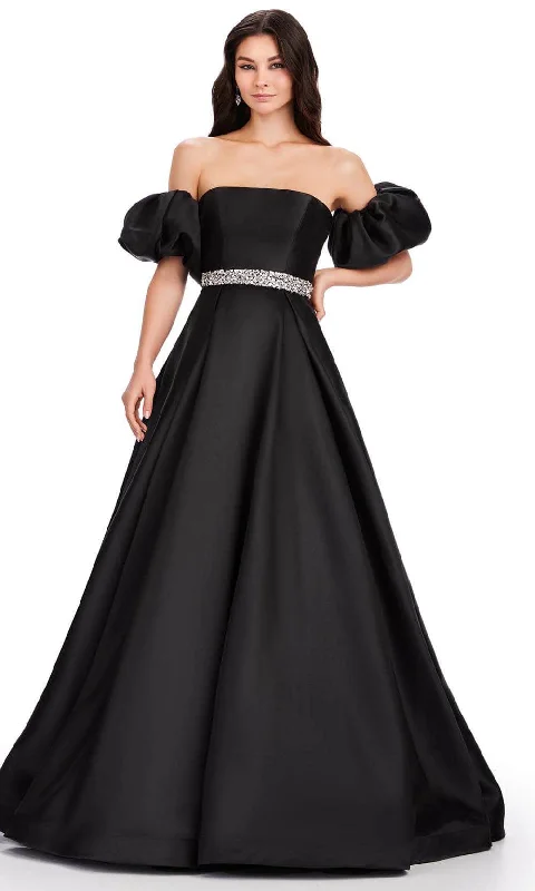 Discount Deals Ashley Lauren 11543 - Bejeweled Waist Prom Dress