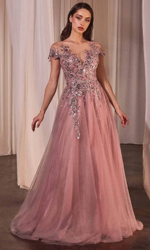 Mega Sale Andrea and Leo A1350 - Sequin Applique Long Gown