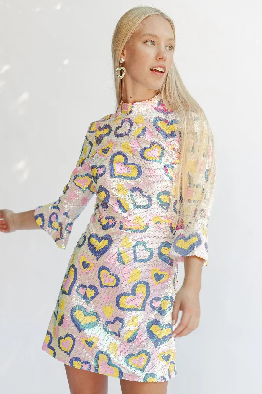 Act Now Sequin Mini Ashley Dress