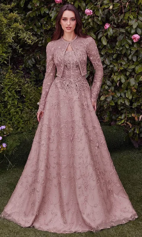 Warehouse Sale Andrea and Leo MA104 - Embroidered Bolero Evening Dress