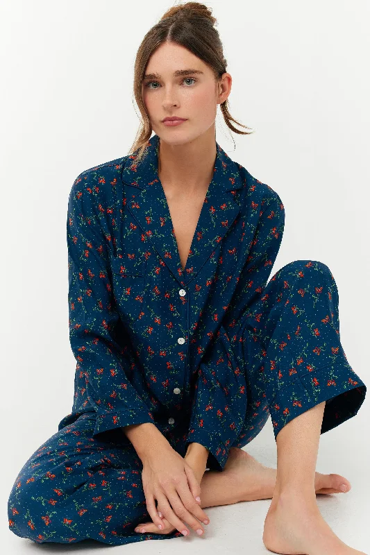 Weekend Deal Silk Long Sleeve Pajama Pant Set