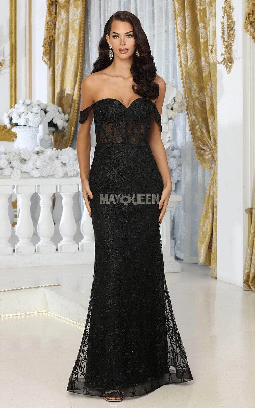 Super Sale May Queen MQ2044 - Lace Corset Prom Dress
