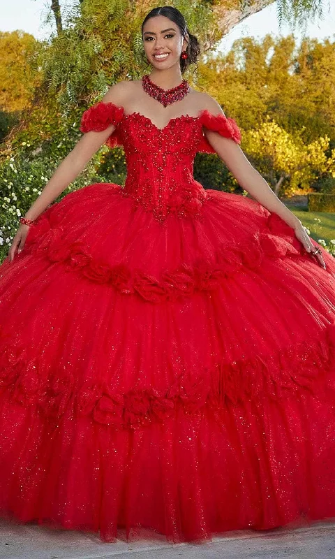 Price Fest Vizcaya by Mori Lee 89433 - Floral Embroidered Quinceanera Ballgown