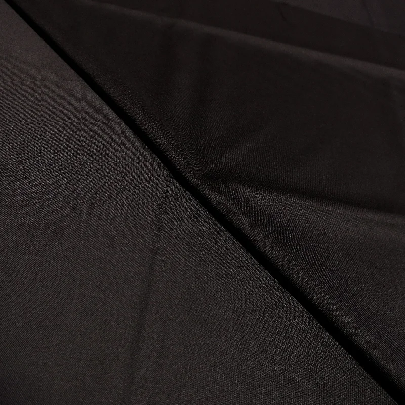 Blowout Sale 2 YDS Plain Black 100% Wool Loro Piana Fabric
