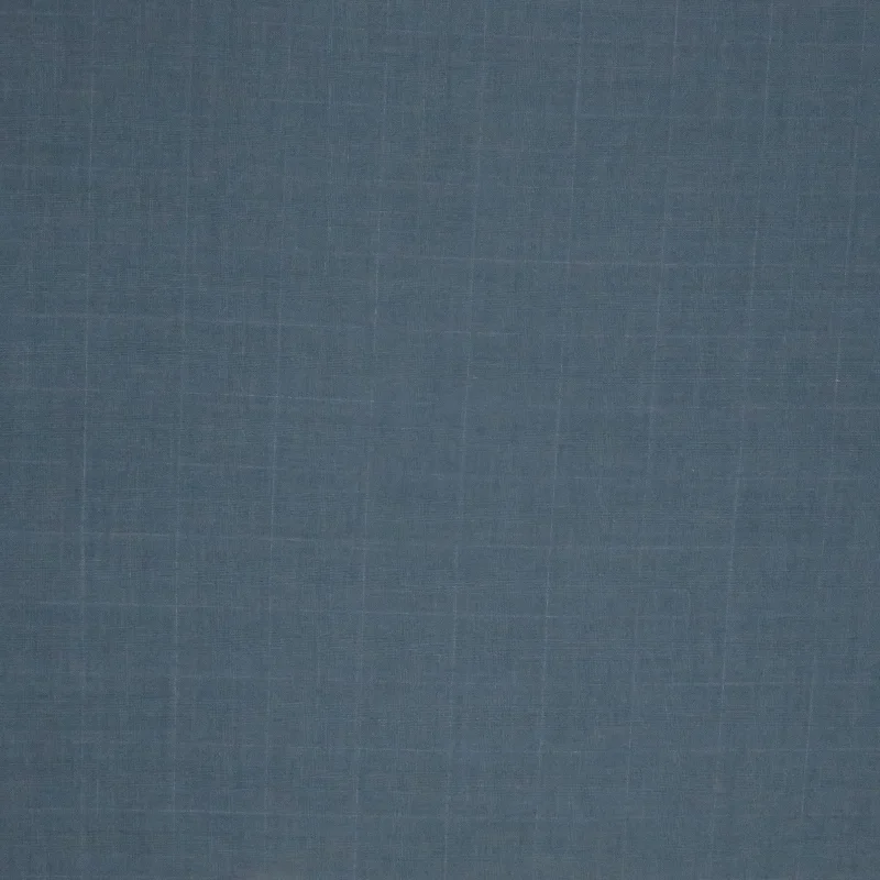 Deal Dash Blue Medium Glen Check SCABAL Super 130's Wool Fabric