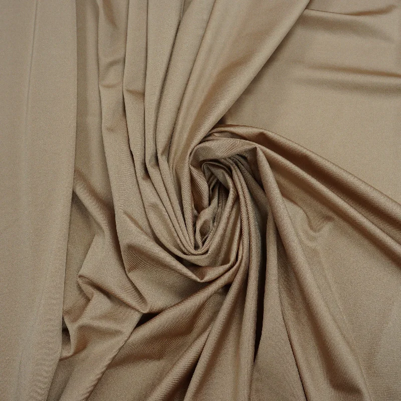 Super Bargain K- Beige Solid Spandex Stretch Fabric