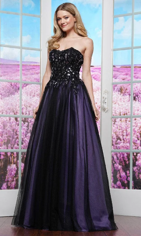 Massive Deals Colors Dress 3495 - Scoop Neck Sequin Embellished Ballgown