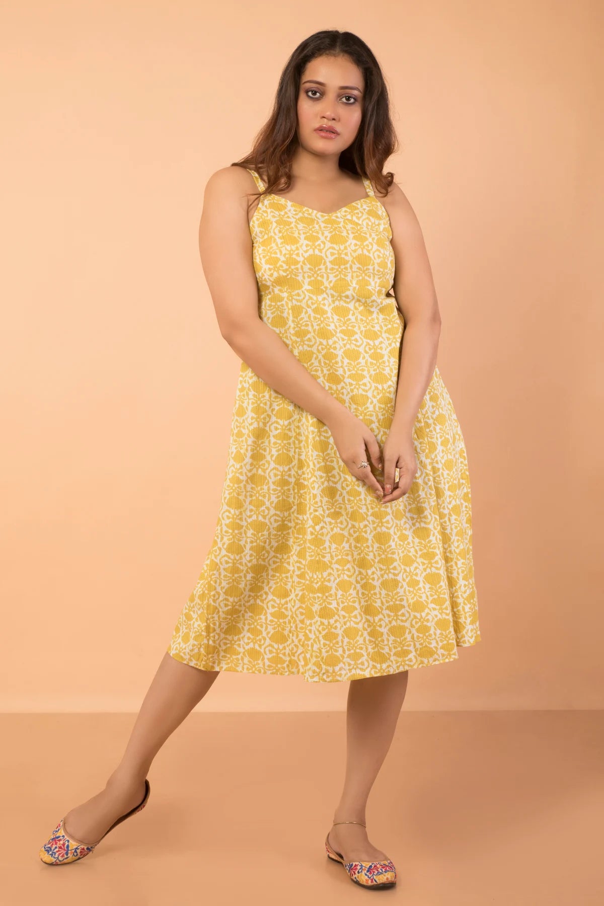 Crazy Deals Noodle Strap Cotton Dress