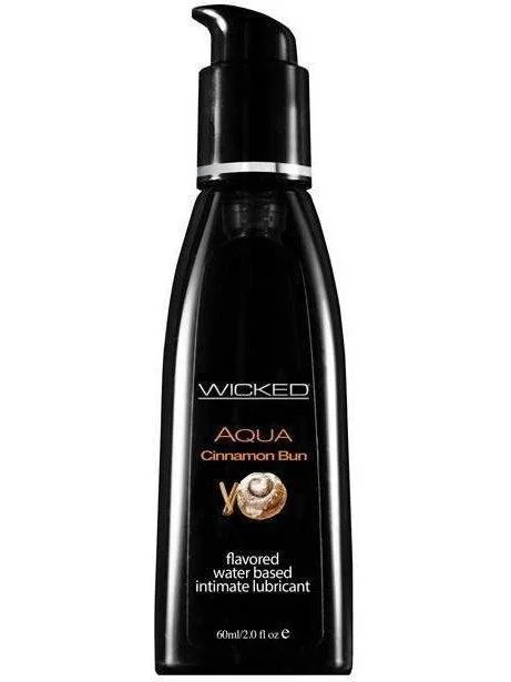 Crazy Deals Wicked Sensual Care Aqua Water Based Lubricant - 2 oz Cinnamon Bun