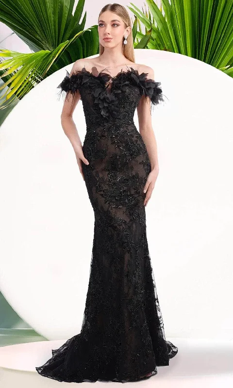 Deal Dash Janique W3015 - Embellished Floral Lace Gown