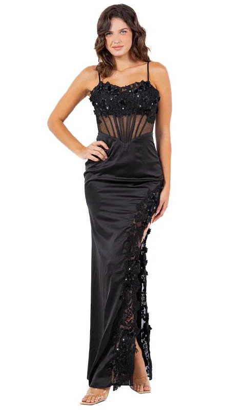 Price Cut Cinderella Couture 8085J - Embroidered Sleeveless Prom Dress