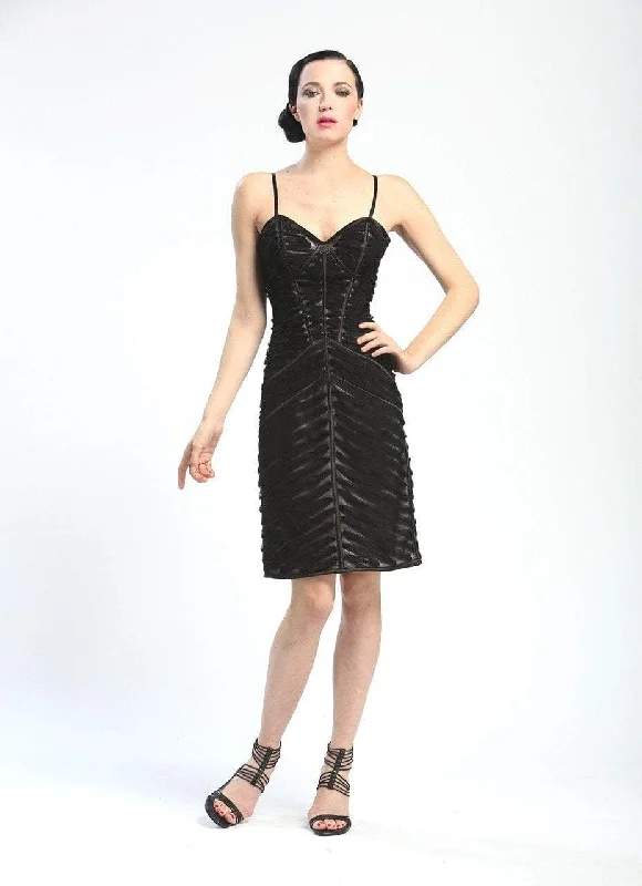 Can't Miss Sue Wong - C4236 Spaghetti Straps Sheath Cocktail Dress
