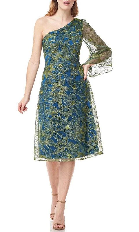 Bonus Savings JS Collections 8617416 - Asymmetric Embroidered Evening Dress